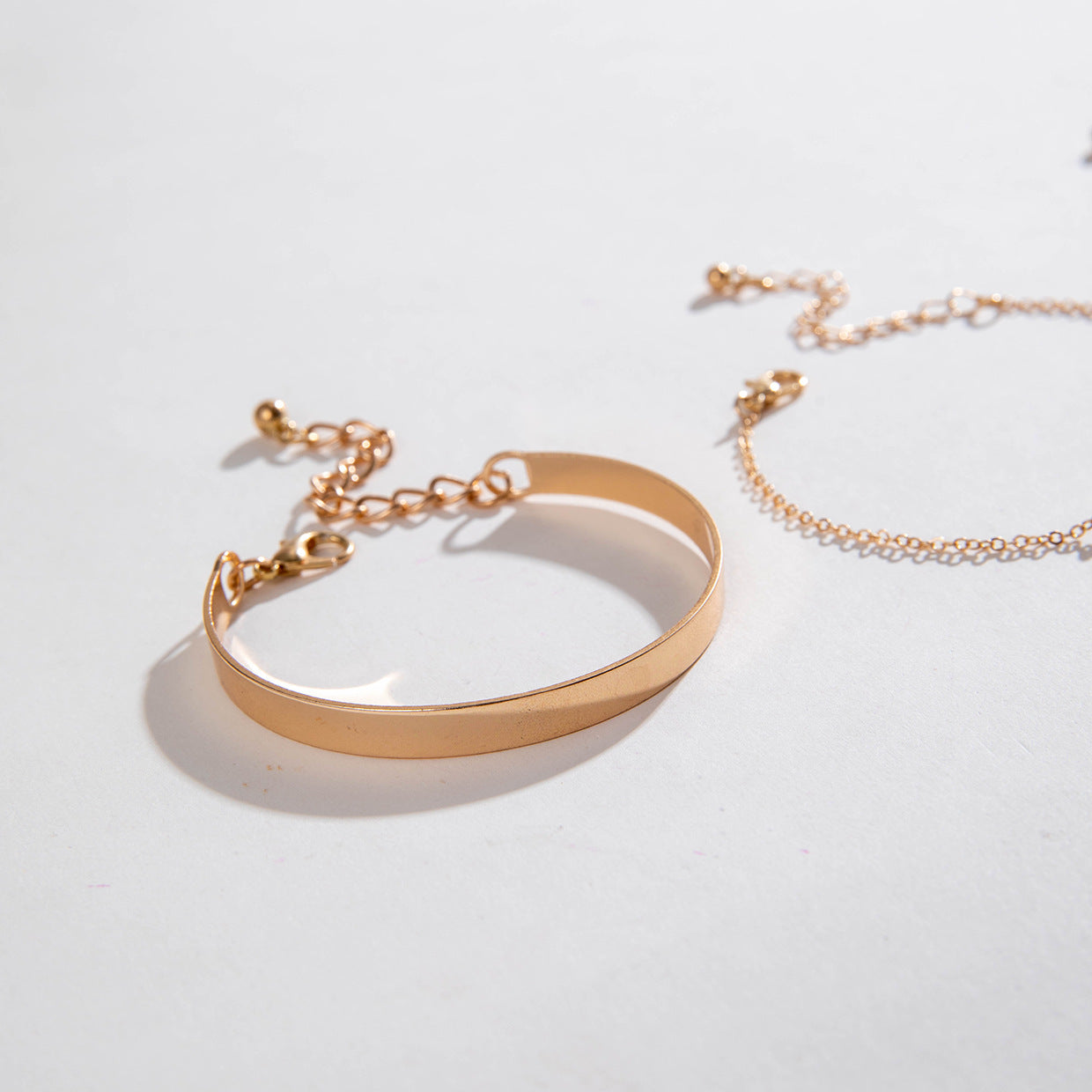 Wholesale 5pcs/pack Fashion Alloy Clover Bracelet Jewelry Three-Piece Set